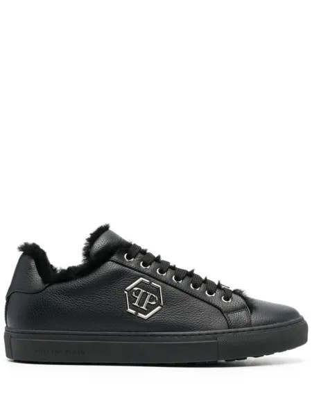 Philipp Plein кеды с логотипом Hexagon, черный