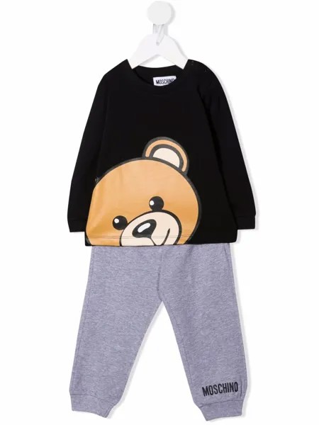 Moschino Kids спортивный костюм с принтом Teddy Bear