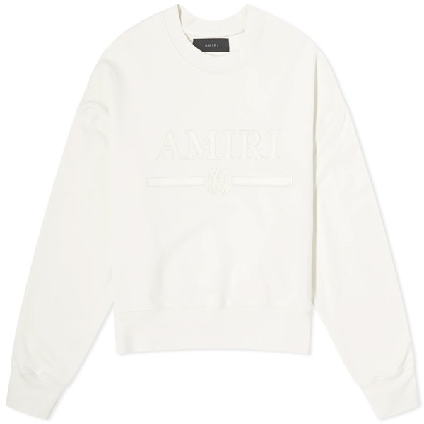 Свитшот Amiri Ma Bar Crop Crew, кремовый