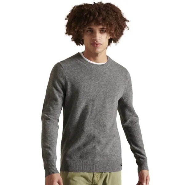 Свитер Superdry Lambswool Lightweight, серый