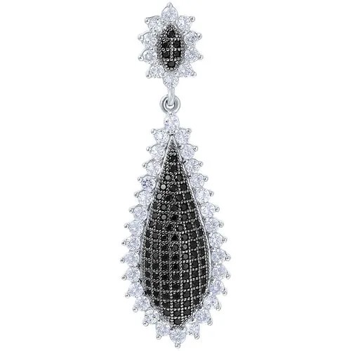 Подвеска ELEMENT47, серебро, 925 проба, фианит