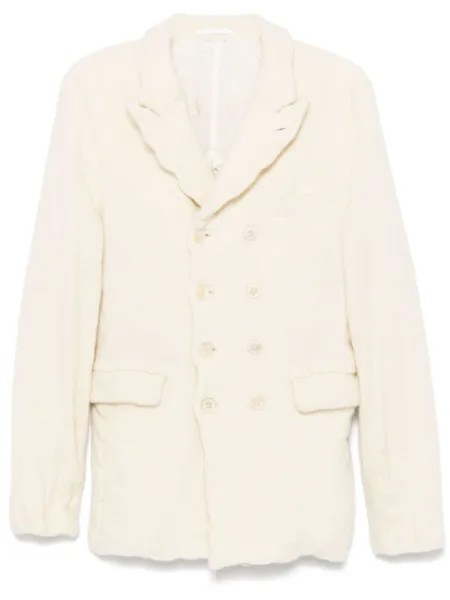 Comme des Garçons Homme Plus фактурный пиджак, желтый