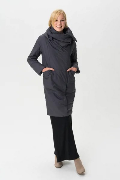 Утепленное пальто женское Tom Farr T4F W3578.55 серое 44