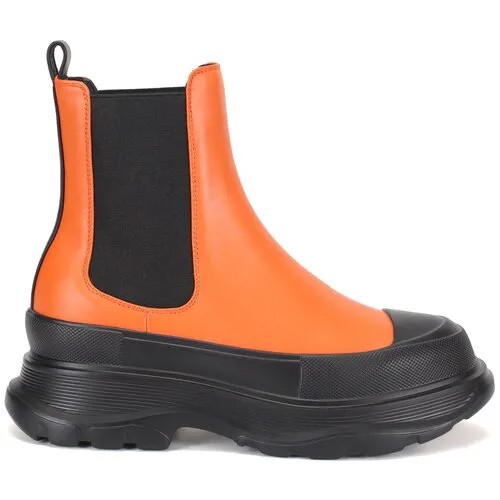 Ботинки  Portal, демисезонные,натуральная кожа, размер 40, оранжевый