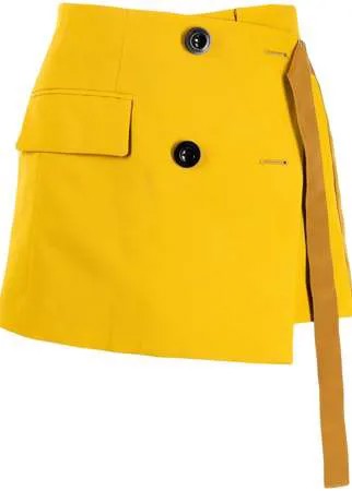 Sacai юбка-шорты строгого кроя с запахом