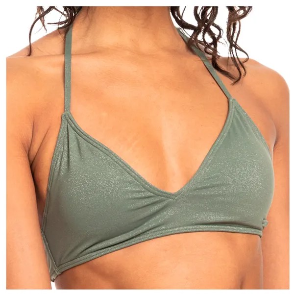 Верх бикини Roxy Women's Shiny Wave Fixed Tri, цвет Agave Green