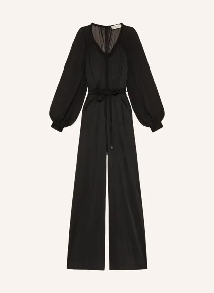Комбинезон ophelia из микса материалов Diane Von Furstenberg, черный