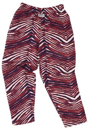 Мужские брюки для отдыха Zubaz темно-синие/красные с зеброй, размер X-Large