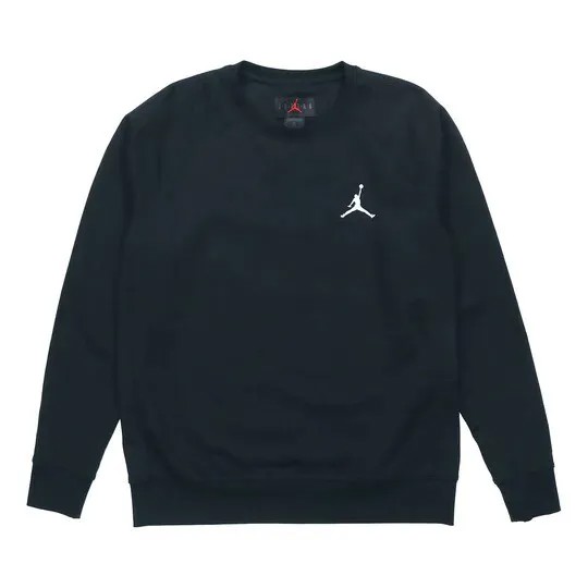 Лонгслив Nike Air Jordan Fleece Lined Stay Warm Sports Round Neck, черный