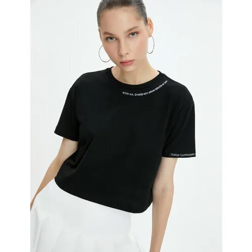 Футболка KOTON, размер XL, черный