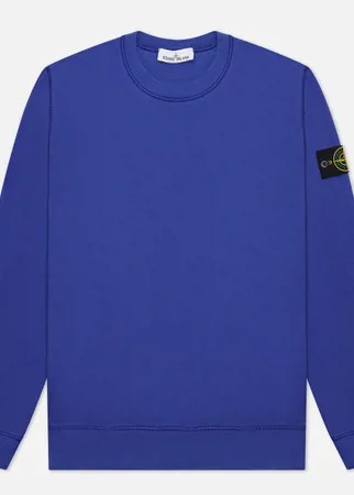 Мужская толстовка Stone Island Crew Neck Cotton Fleece, цвет синий, размер M