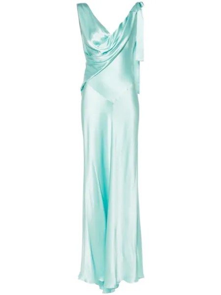 Alberta Ferretti платье макси, синий