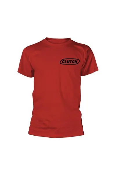 Классическая футболка с логотипом Clutch, красный