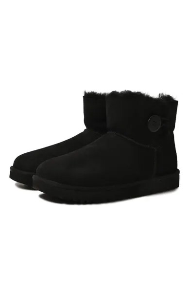 Замшевые полусапоги Mini Bailey Button II UGG