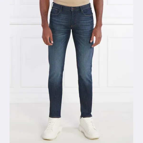 Джинсы узкого кроя j06 Emporio Armani, синий