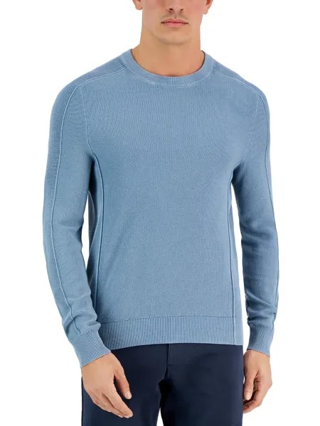 Мужской вязаный пуловер с длинными рукавами Michael Kors, цвет Chambray