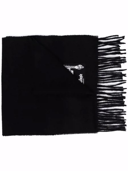 Raf Simons X Fred Perry шарф в технике пэчворк с бахромой