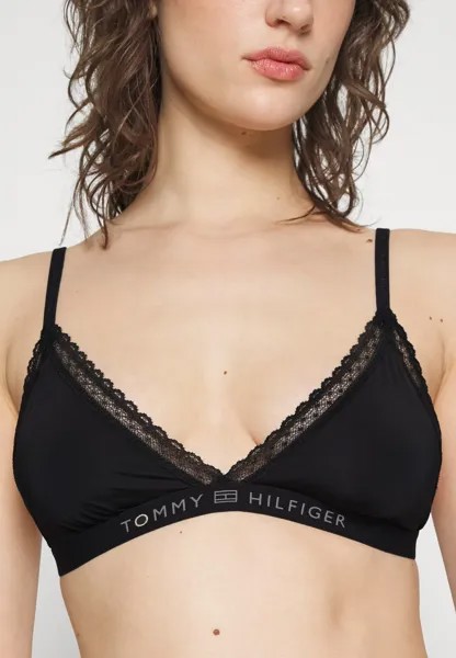Треугольный бюстгальтер Tonal Logo Tommy Hilfiger, черный