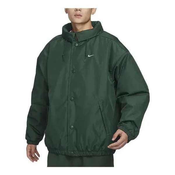 Куртка спортивная одежда соло swoosh пуховик Nike, зеленый