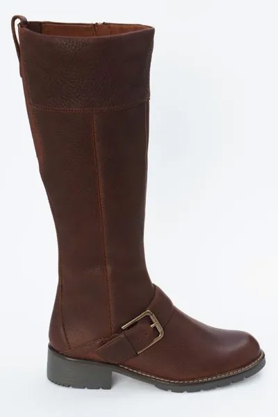 Сапоги женские Clarks 26138195 коричневые 38 RU