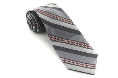 Dkny New Silver Multi Alley Аккуратный полосатый галстук $ 65