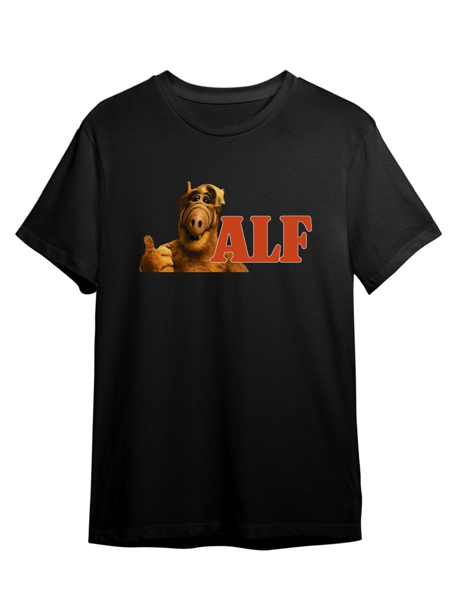Футболка унисекс Каждому Своё Сериал Альф/Alf/Alien Life Form SRAF2 черная M