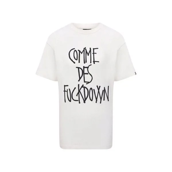 Хлопковая футболка Comme des Fuckdown