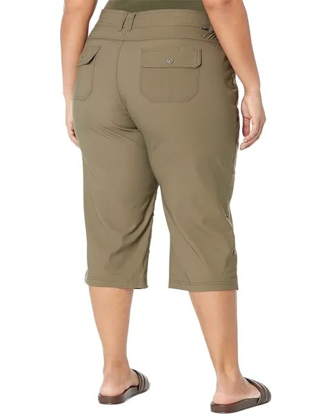 Брюки Prana Plus Size Halle Capris II, цвет Slate Green