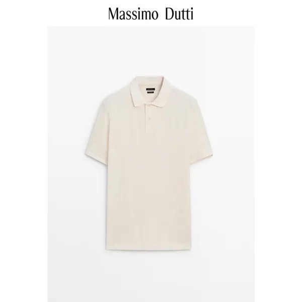Рубашка-поло мужская Massimo Dutti, кремовый