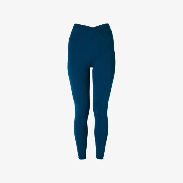 Леггинсы all day из эластичной ткани с запахом на талии Sweaty Betty, синий