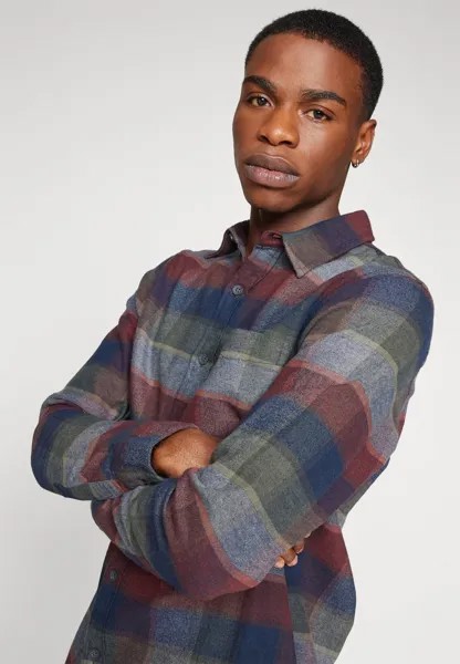 Рубашка Hooded Long Sleeve Flannel Shirt Hollister Co., BURG CHECK