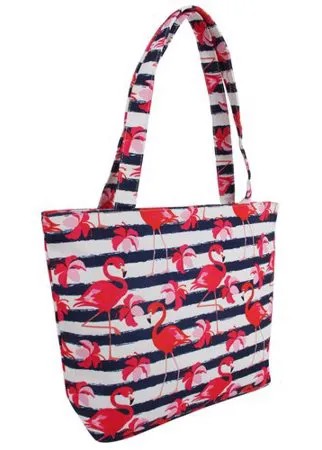 Пляжная сумка Daniele Patrici женская A40983-1 , ткань белый, синий, красный