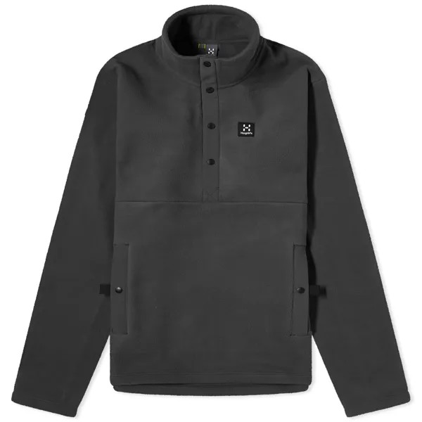 Флис Haglöfs Mora Mid Half Snap Fleece, цвет True Black