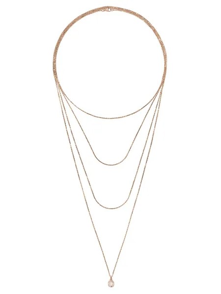 Raphaele Canot золотое ярусное колье Diamond Foundry x Dover Street