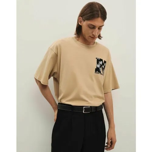 Футболка Gloria Jeans GJ BLACK, размер XL (52-54), бежевый