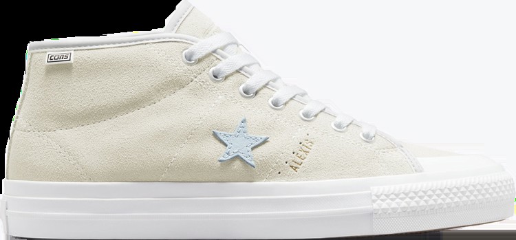 Кроссовки Converse Alexis Sablone x One Star Cons Pro Mid Vintage White, белый