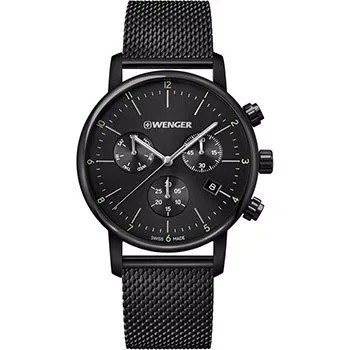 Швейцарские наручные  мужские часы Wenger 01.1743.116. Коллекция Urban Classic Chrono