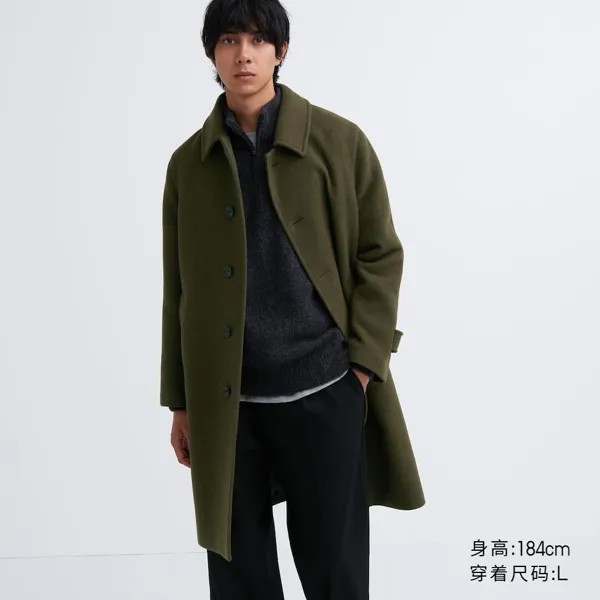 Мужское/женское пальто Uniqlo с рукавами реглан (повседневное, теплое, осенне-зимнее, новый стиль)