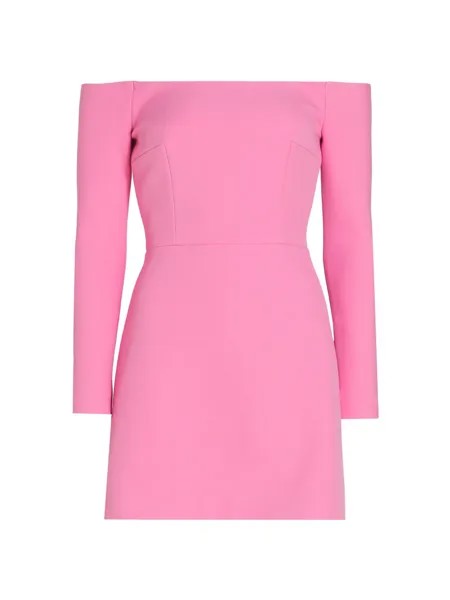 Мини-платье Everleigh с открытыми плечами Emilia Wickstead, розовый