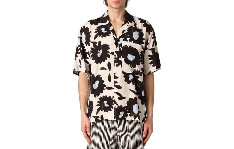 Мужская рубашка Jacquemus, цвет Black/White
