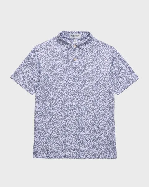 Рубашка-поло с принтом Mahi Mahi для мальчика, размер XS-XL Peter Millar, цвет White