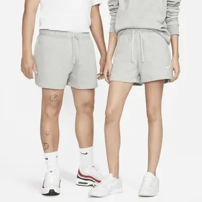 Шорты Nike Sportswear Club Fleece, серый/белый