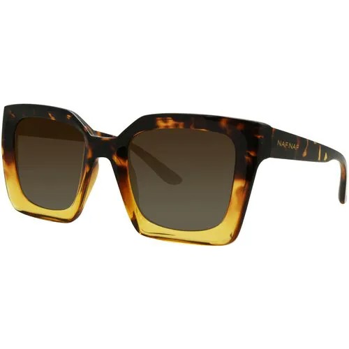 Солнцезащитные очки Naf Naf, коричневый