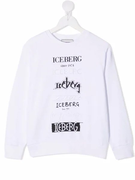 Iceberg Kids толстовка с логотипом