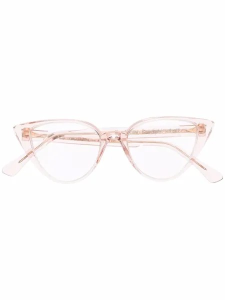 Ahlem солнцезащитные очки в прозрачной оправе 'кошачий глаз'