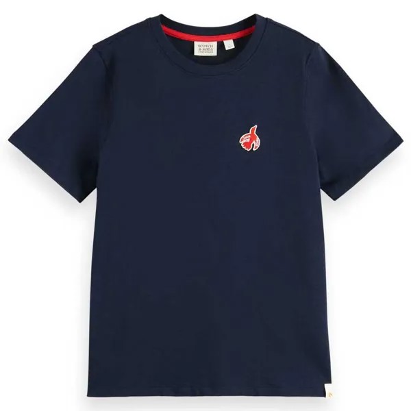Футболка Scotch & Soda The Free Spirit Peace Bird Regular Fit, синий