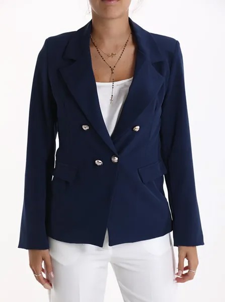 Двубортный пиджак на подкладке, цвет Prussian blue