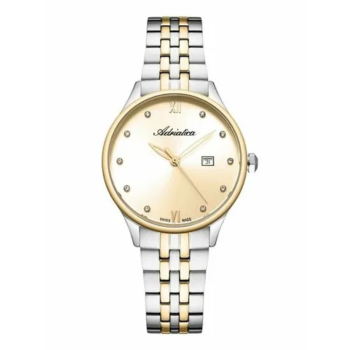 Наручные часы Adriatica 81951, золотой, серебряный