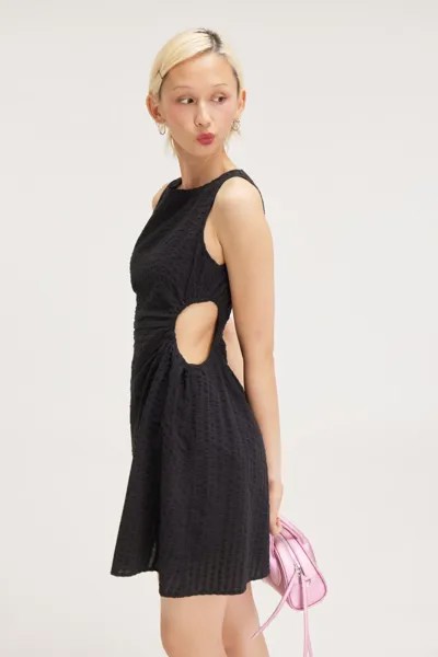 Мини-Платье с вырезами Monki, черный