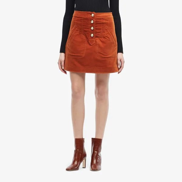 Юбка Derek Lam 10 Crosby, A-Line Miniskirt w/ Snaps